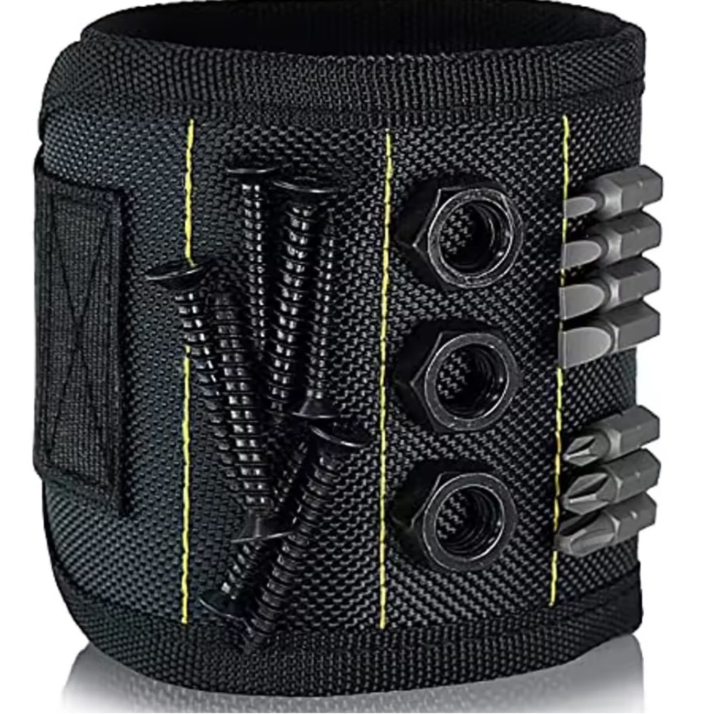 Magnetic Wristband Tool Organizer - Black